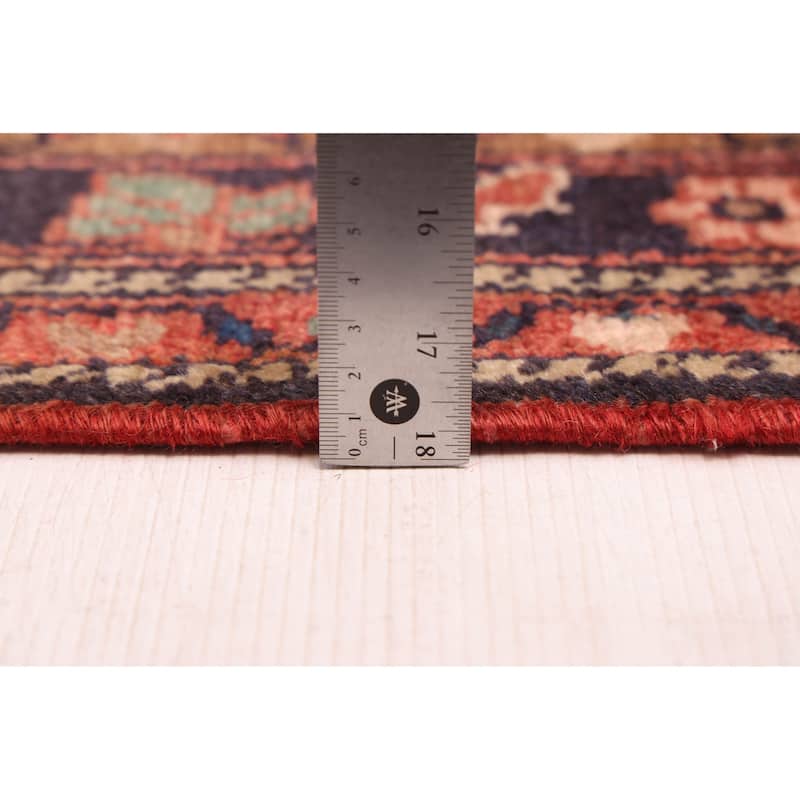 ECARPETGALLERY Hand-knotted Andelz Red Wool Rug - 3'5 x 8'10