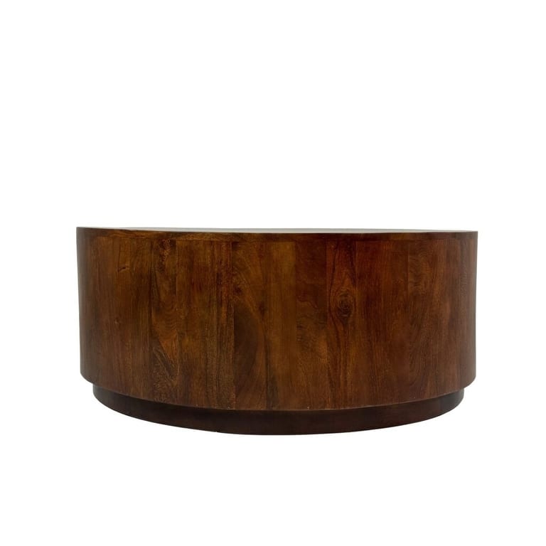 Carolina Chair & Table Tamia 42" Round Wooden Coffee Table - Elm