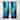 Designart "Aqua Blue And White Serenity Swirl II" Abstract Spirals Curtain - Blackout Abstract Curtain - 1 Panel