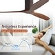 preview thumbnail 103 of 199, 42“/52"/60"/48" Noiseless Walnut Wood Ceiling Fan with Remote Control, Integrated Light Optional