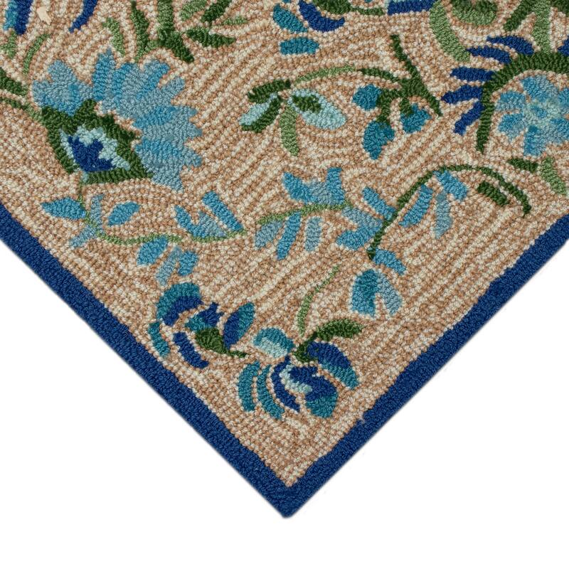 Liora Manne Frontporch Flora Bee Indoor/Outdoor Rug