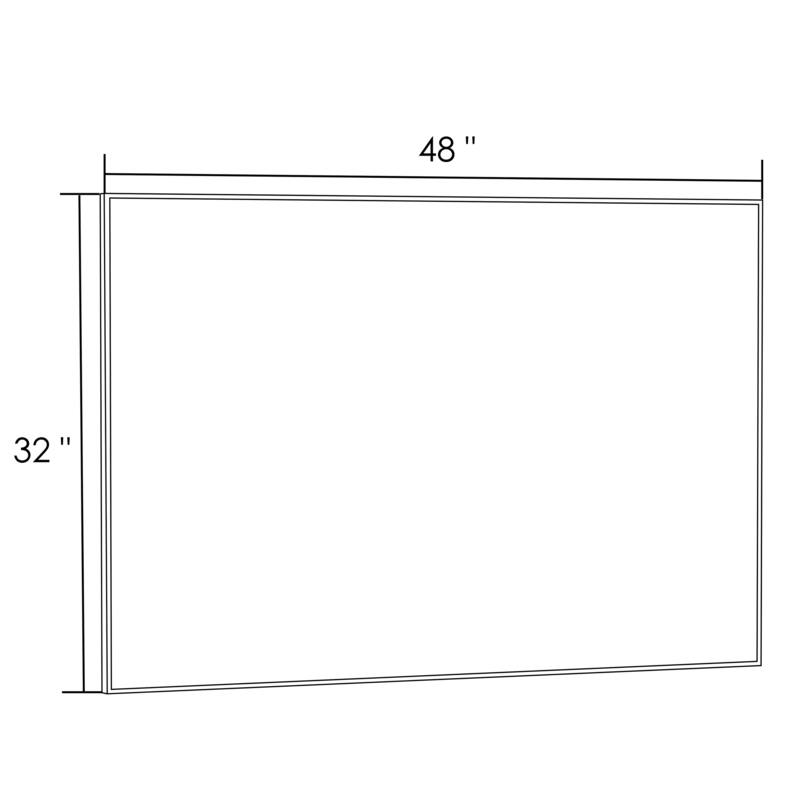 QuivaraView Wall Mounted Aluminum Frame Bathroom Vanity Mirror