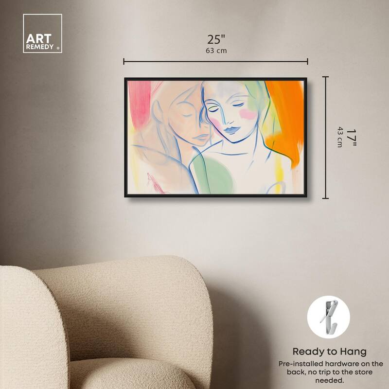 Brushstroke Bond Canvas by Art Remedy