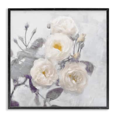 Stupell Bundle of White Blooms Framed Giclee Art Design By Emily Ford
