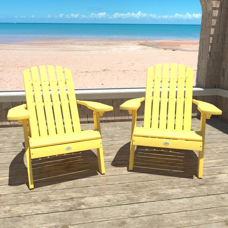 BAHIA VERDE OUTDOORS Cape Folding and Reclining Adirondack Chair Set