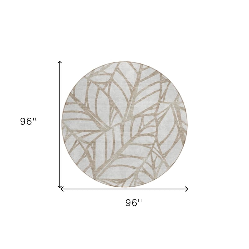 HomeRoots Floral Transitional Rectangle Outdoor Rug