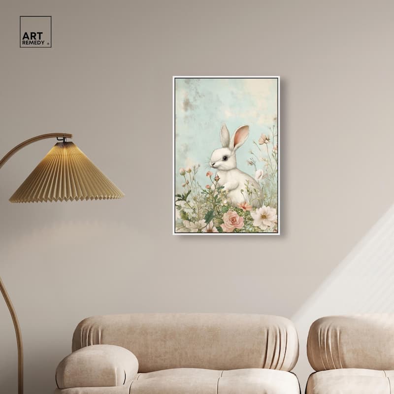 Easter Bunny Canvas by Art Remedy
