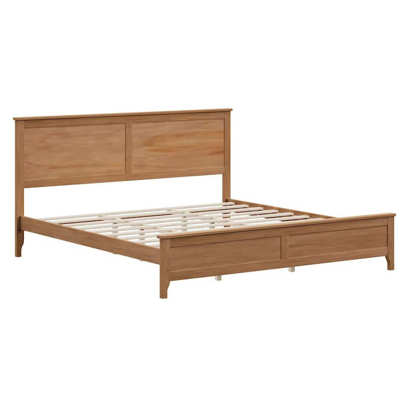 Modern Solid Wood Platform Bed
