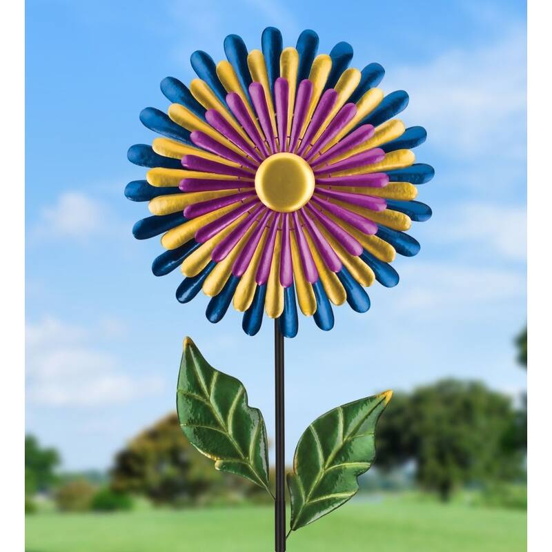 24" Triple Wind Spinner - Flower