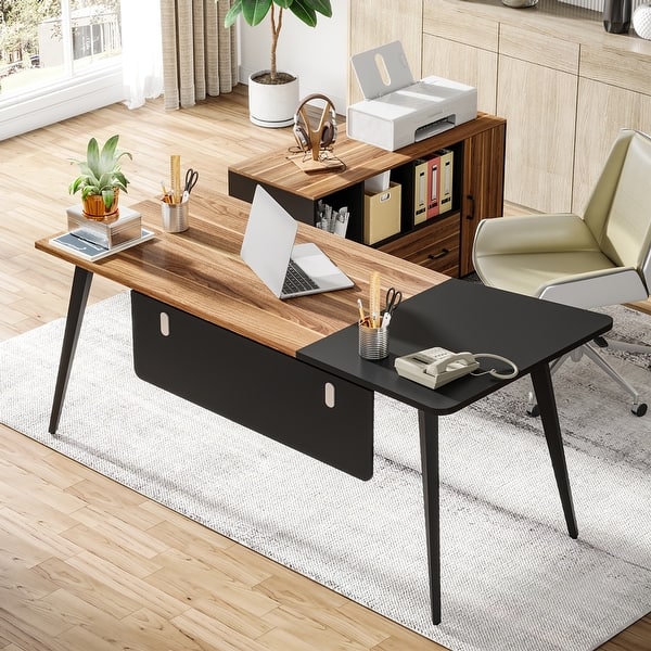 Large Computer Desk 70 Inch Executive Office Desk Modern Simple Home