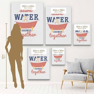 White Bathroom Shower Wall Art Canvas 2582 - Bed Bath & Beyond - 39945186