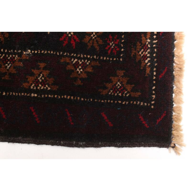 ECARPETGALLERY Hand-knotted Teimani Brown Wool Rug - 3'0 x 4'6