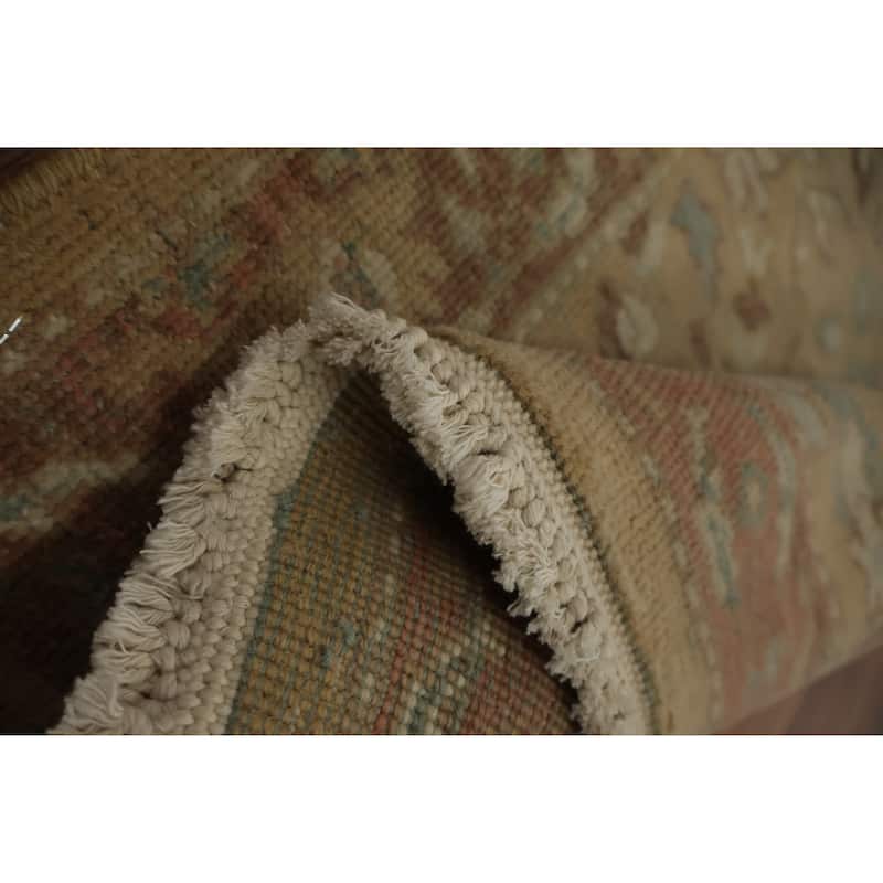 Hand Knotted Oriental 100% Wool Carpet Traditional All-Over Brown Ziegler Area Rug - 3' 10'' X 2' 1''