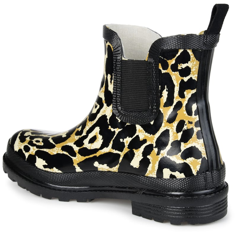 Journee Collection Women's Tekoa Block Heel Rain Boots