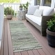 preview thumbnail 88 of 118, Machine Washable Indoor/Outdoor Modern Dotty Links Chantille Rug Green - 2'3" x 7'6"