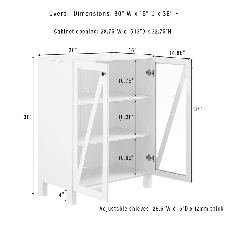 Crosley Cassai Tall Storage Pantry