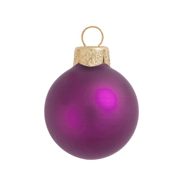 Shop 40ct Soft Rose Pink Matte Glass Christmas Ball ...