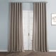 preview thumbnail 5 of 101, Exclusive Fabrics Italian Faux Linen Curtain (1 Panel) 50 X 120 - Hummingbird Brown