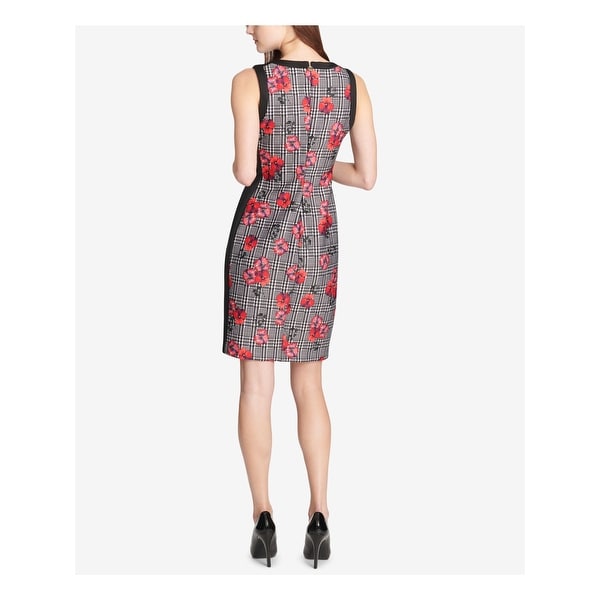 Tommy Hilfiger Womens Sleeveless Floral Print Party Dress