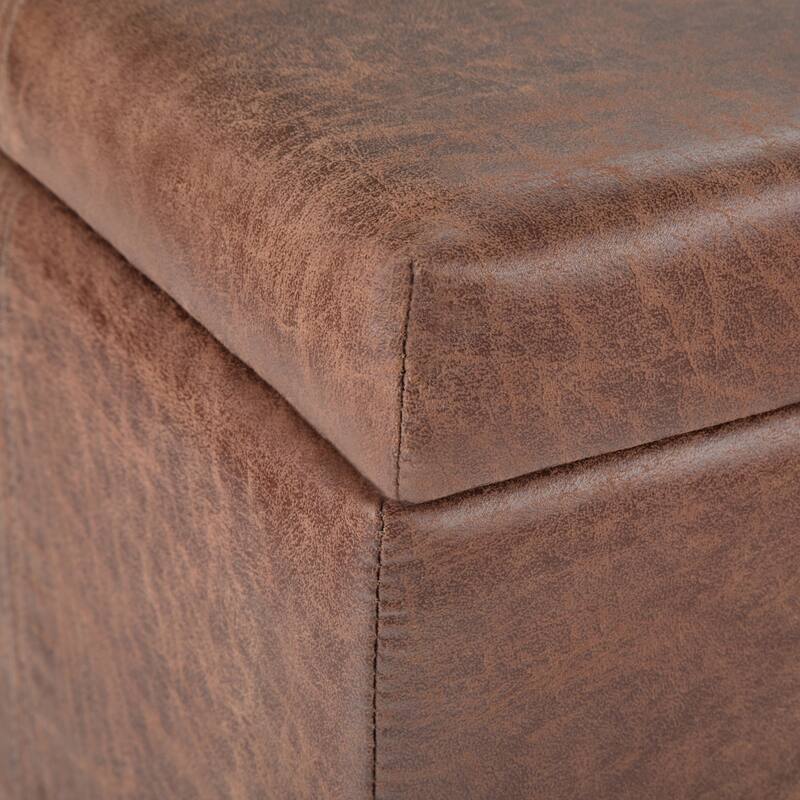 WYNDENHALL Lancaster 36 inch Wide Contemporary Rectangle Storage Ottoman