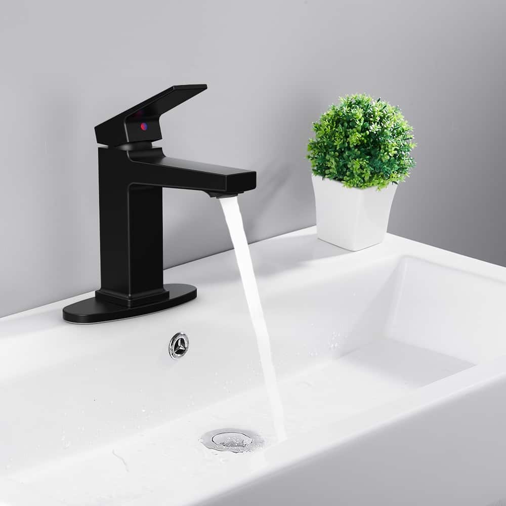 Single Handle Bathroom Vanity Sink Faucet with Removable Aerator, Splash Proof, Anti Fingerprint, Anti Corrosion, Anti Rust