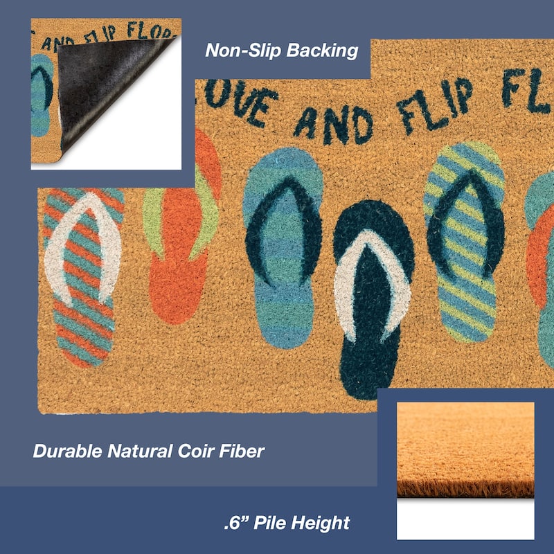 Liora Manne Beach Sandals Rug (1'6" x 2'6") - 1'6" x 2'6"