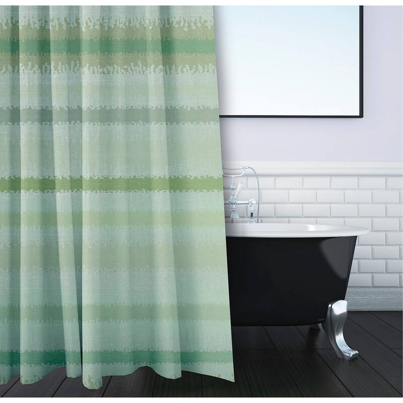 Raya De Agua Stripedd Print Shower Curtain