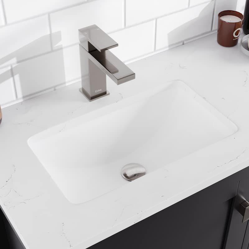 London 54"W Bath Vanity with Carrara Quartz Top & Undermount Sink