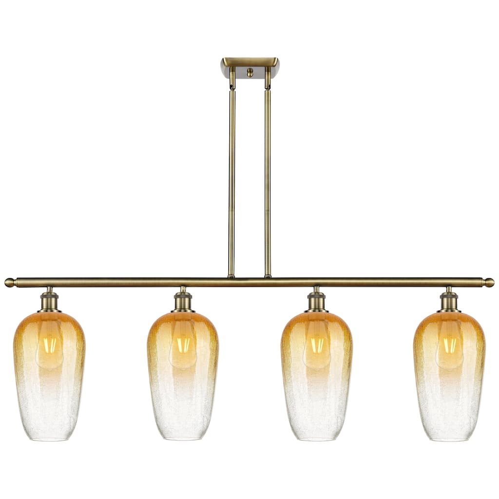 Innovations Lighting Endless Possibilities Ballston - Brookhaven Flute - 4 Light 48" Stem Hung Island Light