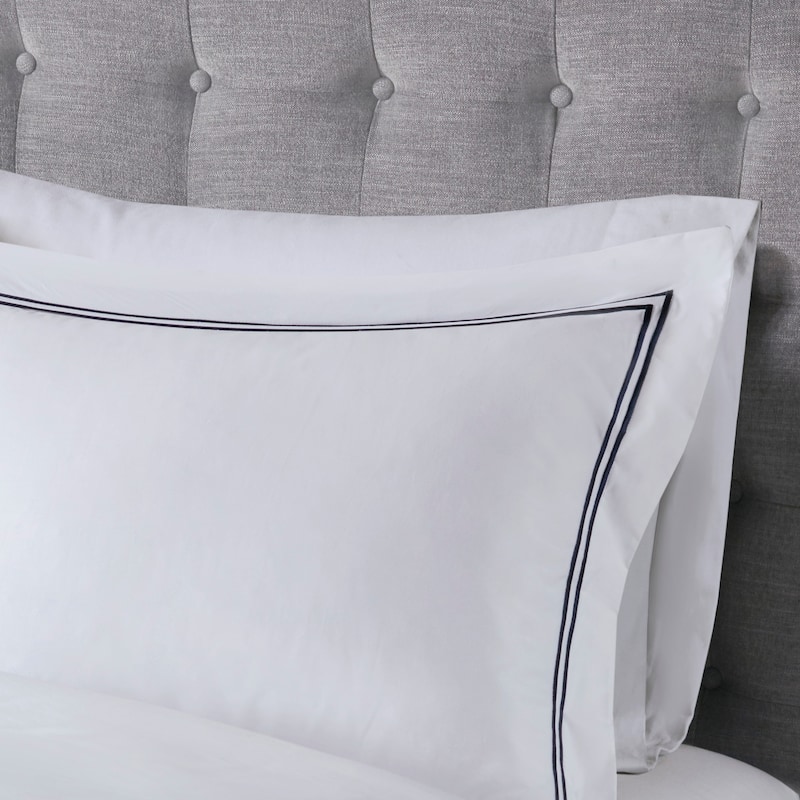 Madison Park Signature 500 Thread Count Luxury Collection 100% Cotton Sateen Embroidered Comforter Set
