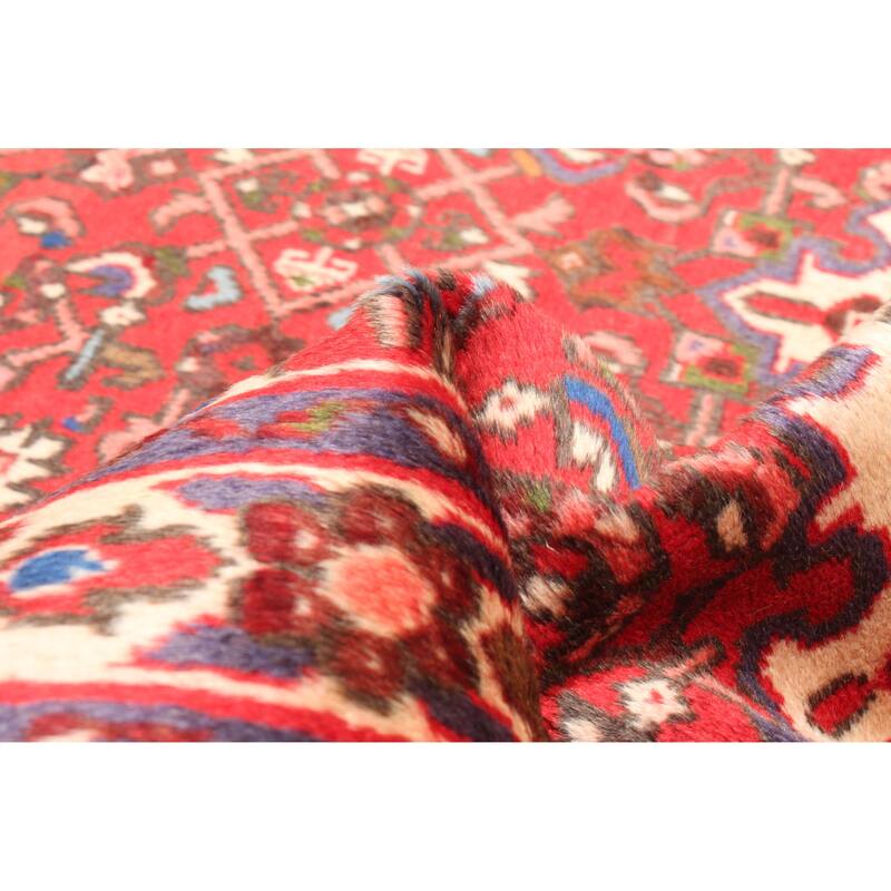 ECARPETGALLERY Hand-knotted Andelz Red Wool Rug - 3'6 x 4'11