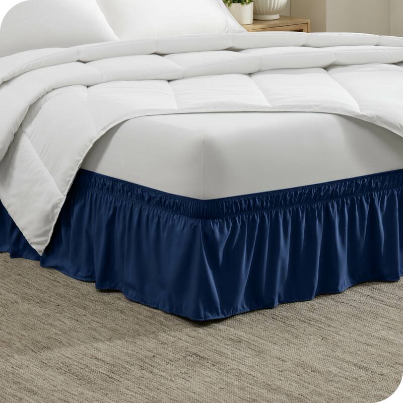 Bare Home Adjustable Wrap Around Bed Skirt