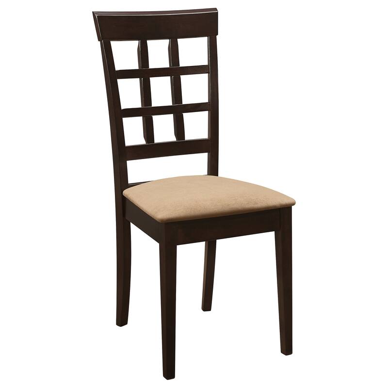 Gabriel Extension Leaf Dining Table Set Cappuccino