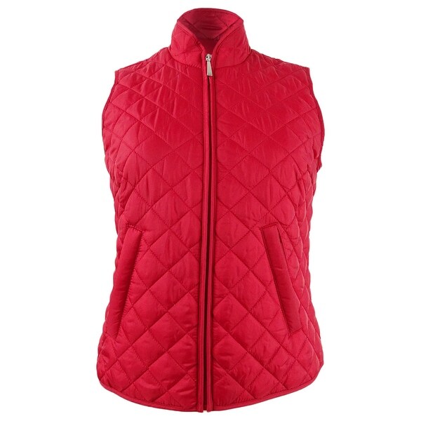 Petite quilted vest cheap