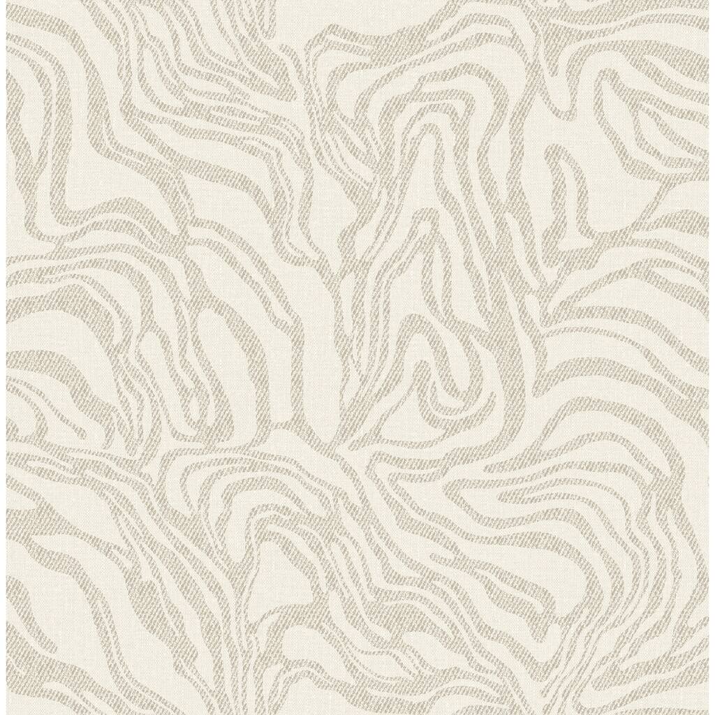 A-Street Prints Massar Taupe Modern Marbled Wallpaper