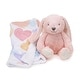 preview thumbnail 2 of 3, Bedtime Originals Pink Plush Bunny & Hearts Baby Blanket Gift Set