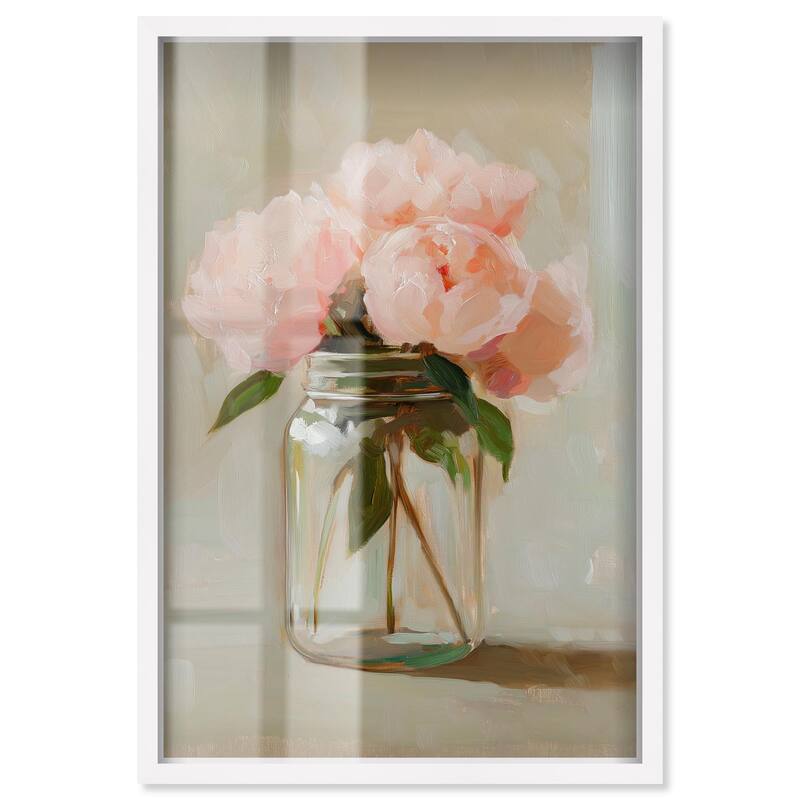Jar of Petals Shadowbox by Art Remedy - White - 10" x 15"