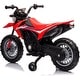preview thumbnail 16 of 16, Licensed Honda 6V Kids Electric Motorcycle, Battery-Powered Ride-On with Detachable Training Wheels for Young Riders