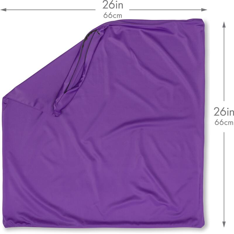 Throw Pillow Cozy Soft Microbead Dark Lavendar: 1 Pc