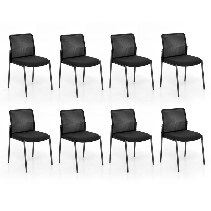 2/4/6/8/10/12 pcs Stackable Conference Room Chairs Office Guest Chairs - 8 pcs