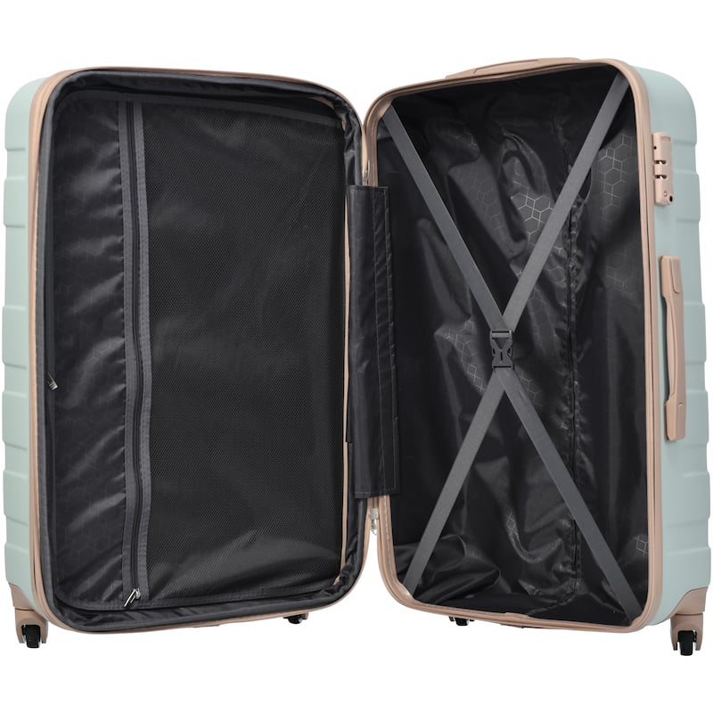 New Model 4 Piece Luggage Sets, Expandable ABS Hardshell Lightweight Durable Suitcase with 360掳 Spinner Wheels and Tsa Lock