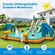 preview thumbnail 3 of 11, Costway Inflatable Water Slide with 2 Long Slides Pool Climbing Walls - Multicolor
