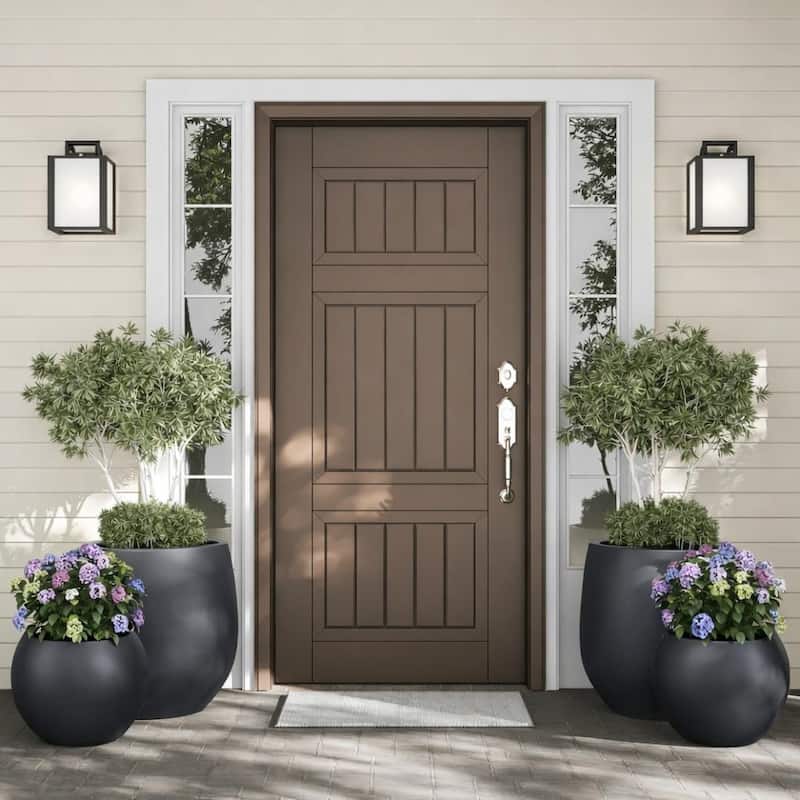 DreamPatio Riverside Fiberstone Composite Ball Planter for Indoor/Outdoor - Smooth Automotive 2K Coating