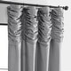 preview thumbnail 3 of 34, Exclusive Fabric Ruched Textured Faux Dupioni Silk Curtain (1 Panel)