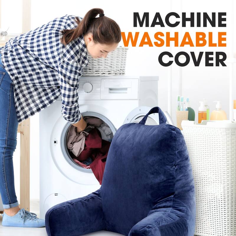 Cheer Collection Backrest Reading TV and Gaming Pillow with Armrest