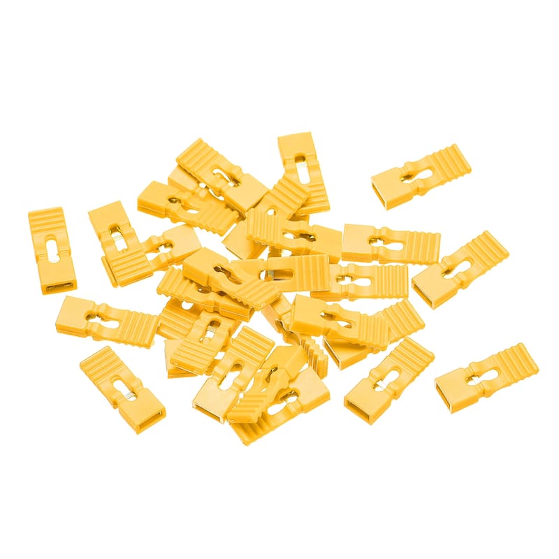 30pcs 2.54mm Jumper Cap Lengthened Short Circuit Connection Cap Yellow