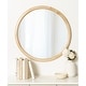 preview thumbnail 10 of 10, Kate and Laurel Pao Round Framed Wall Mirror