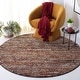 preview thumbnail 44 of 49, SAFAVIEH Retro Lubomira Modern Abstract Rug 6' Round - Ivory/Gold - Round