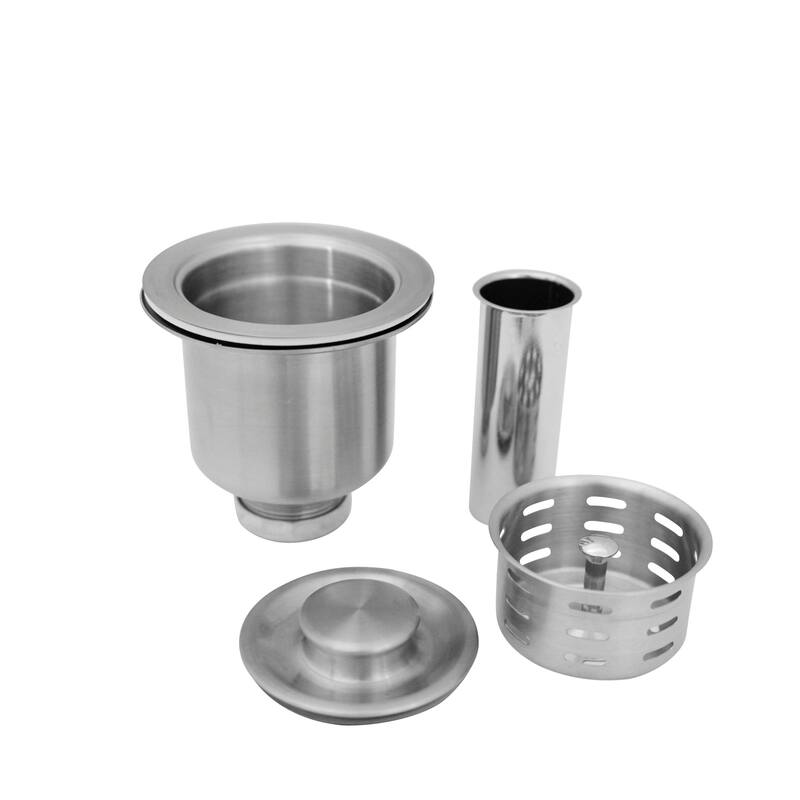 AZUNI 3.5-inch Kitchen Sink Strainer with Extra Deep Removable Waste Bin - Fits Standard 3.5" drain Opening.