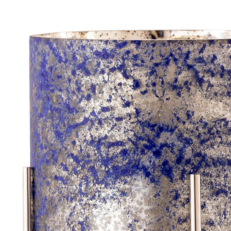 Elk Home Bailey Antique Silver Glass 8 Inch Wide Vase